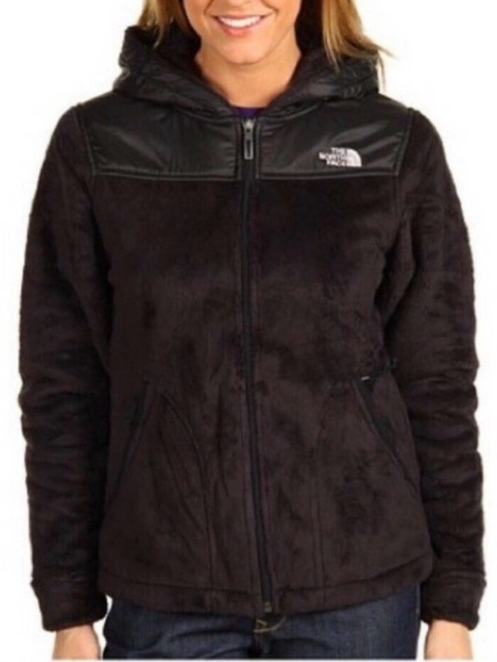 The North Face OSO Hoodie Full Zip Womens Jacket Sz Medium Black